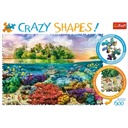 Puzzle - 600 Crazy Shapes - Tropical Island 11113