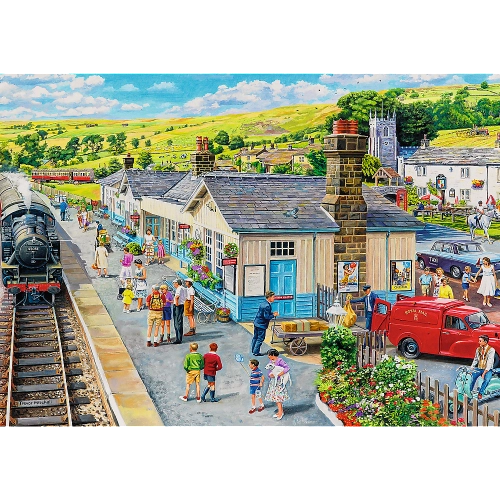 Puzzle - "1000 Premium Plus" - Tea Time: Train Station Trefl 10810