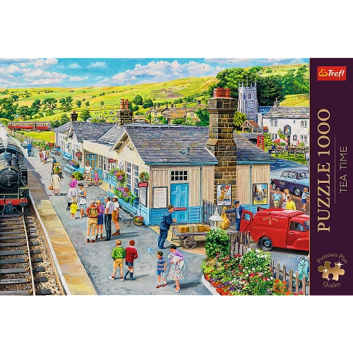 Puzzle - "1000 Premium Plus" - Tea Time: Train Station Trefl 10810