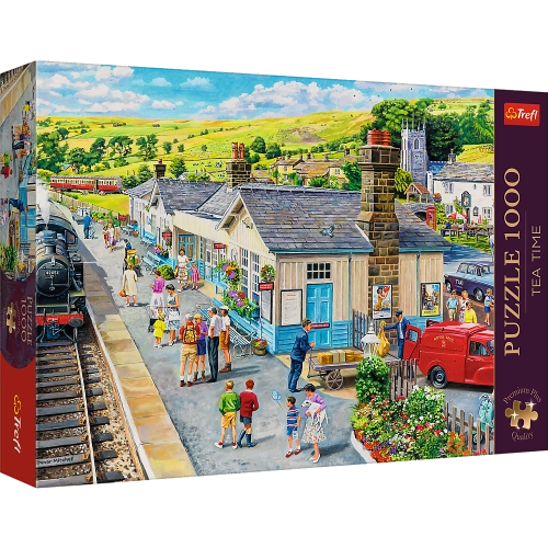 Puzzle - "1000 Premium Plus" - Tea Time: Train Station Trefl 10810