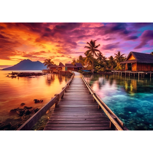 Puzzle - "1000" - Paradise Island Trefl 10928