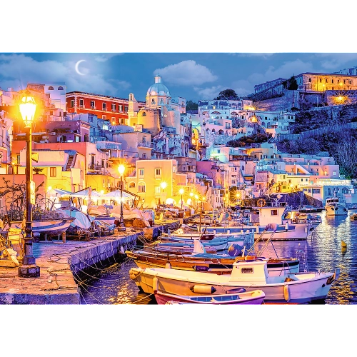 Puzzle - "1000" - Procida Island at night, Italy 10794