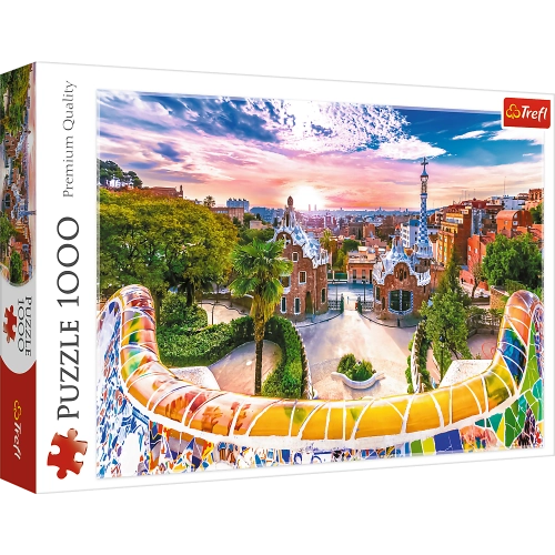 Puzzle - "1000" - Sunset over Barcelona, Spain Trefl 10711