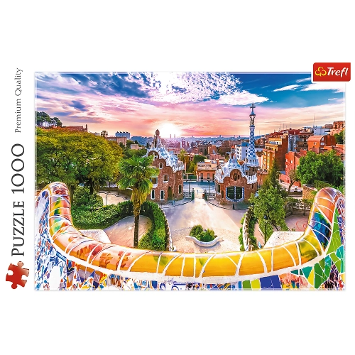 Puzzle - "1000" - Sunset over Barcelona, Spain Trefl 10711