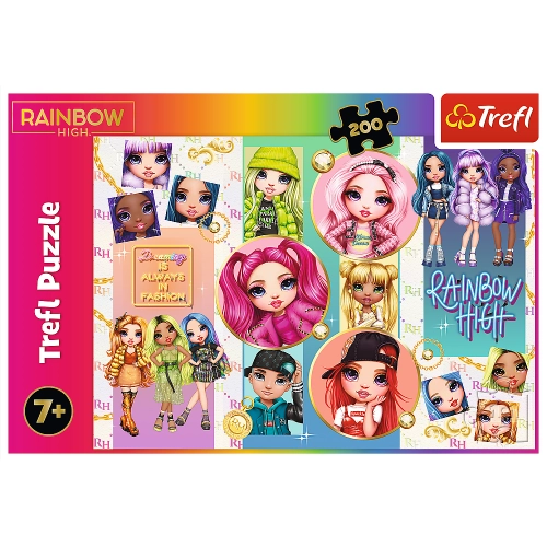 Puzzle - "200" - Friendship Rainbow High Trefl 13289