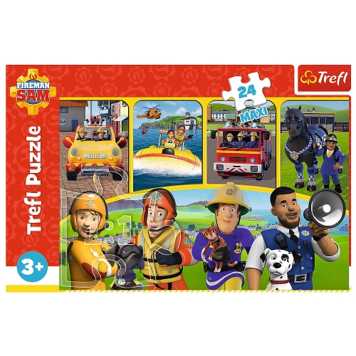 Puzzle - "24 Maxi" - Fireman Sam and Friends Trefl 14356