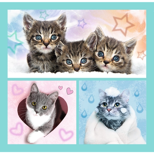 Puzzle - "3 in 1" - Cute animals Trefl 34862