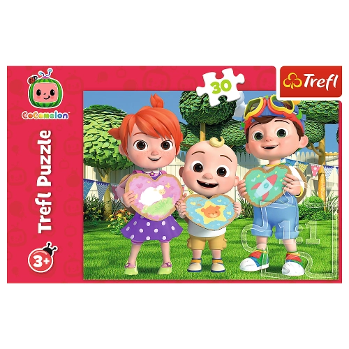 Puzzle - "30" - Cocomelon, Let's play together! Trefl 18295