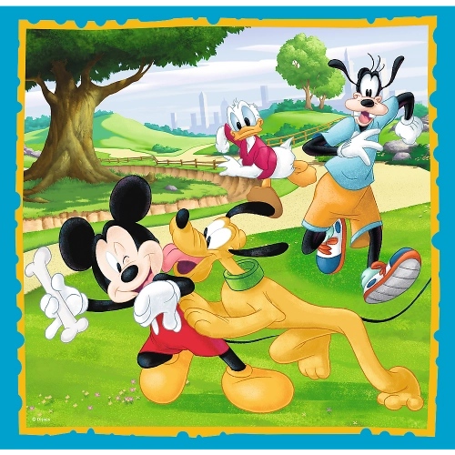 Puzzle - "3in1" - Mickey Mouse with friends Trefl 34846