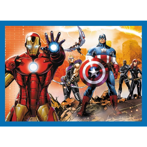 Puzzle - "4 in 1" - Brave Avengers Trefl 34386
