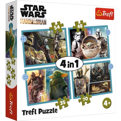 Puzzle - "4in1" - Mandalorian Trefl 34397