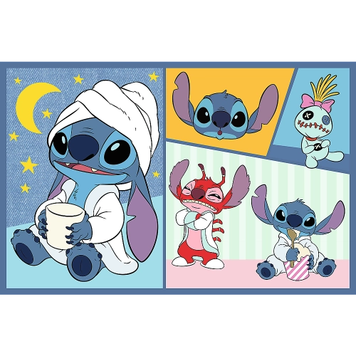 Puzzle 2x70 There's no boredom with Stitch Disney Lilo Stitch Trefl 34444