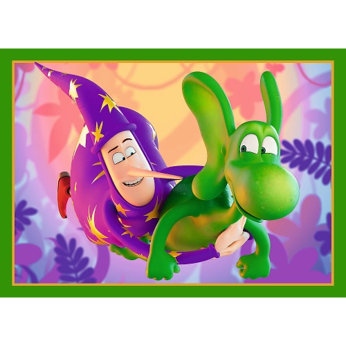 Puzzle 4in1 World of the Diplodocus Dragon - Human Film Diplodocus 34663