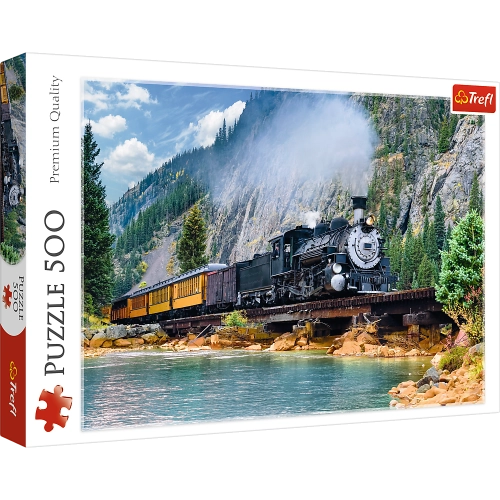 Puzzle 500 pcs. Mountain Train Trefl 37379