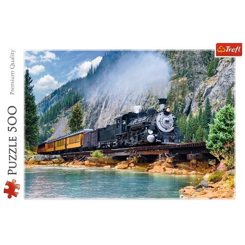 Puzzle 500 pcs. Mountain Train Trefl 37379