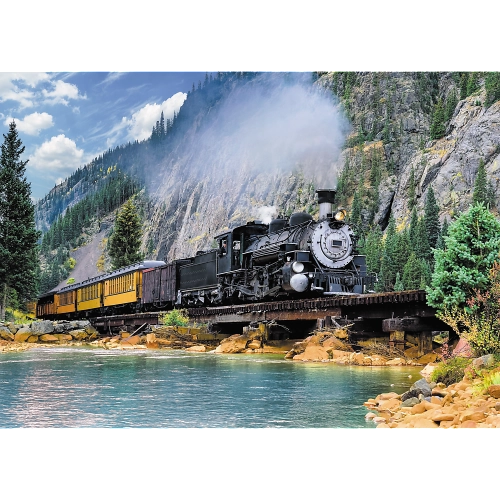 Puzzle 500 pcs. Mountain Train Trefl 37379