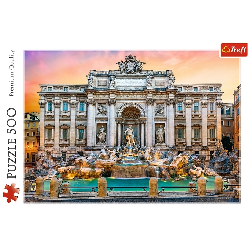 Puzzle 500 pcs. Trevi Fountain, Rome Trefl 37292