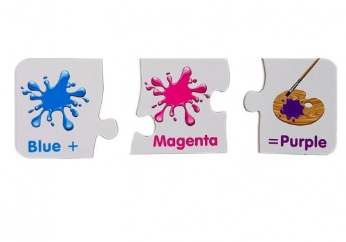 Puzzle Educational English Colors 10 Connections