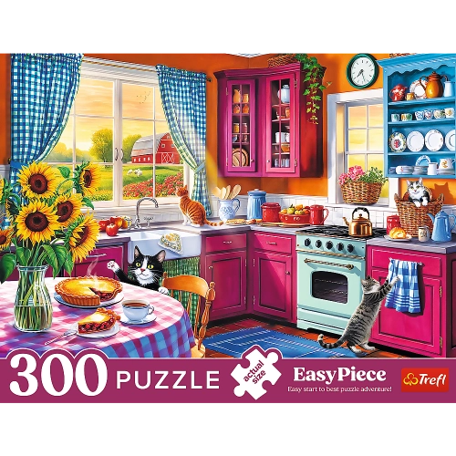 Puzzles - 300 Easy Piece - Morning in the Kitchen FSC Mix 70% 23102