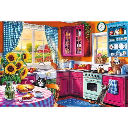 Puzzles - 300 Easy Piece - Morning in the Kitchen FSC Mix 70% 23102