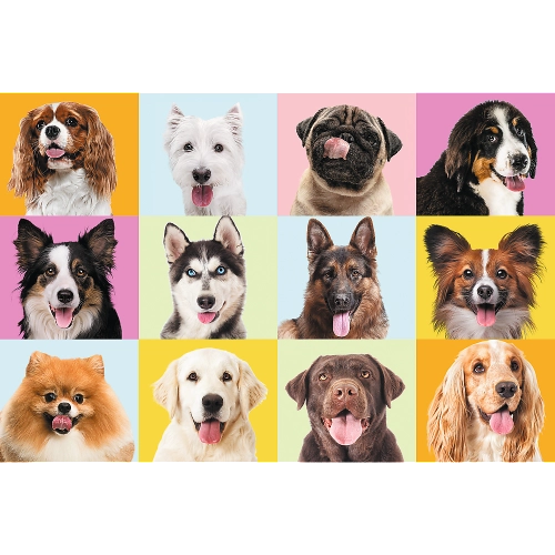 Puzzles - "60" - Sweet puppies / Trefl 17374
