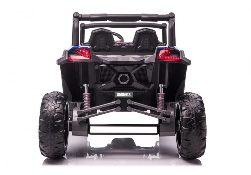 Divvietīgs bērnu elektromobilis Bagijs UTV-MX Blue Spider Painted