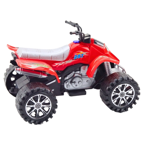 Quad Terrain Drive Treaded Wheels Red