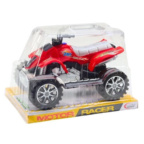 Quad Terrain Drive Treaded Wheels Red