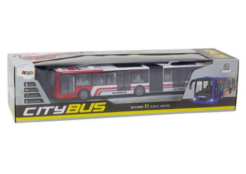 Радиоуправляемый автобус на пульте City Bus Red and White