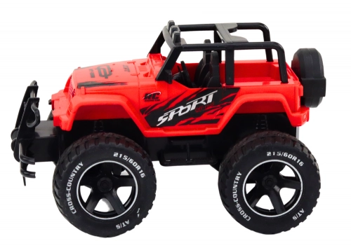 Radiovadāmā mašīna ar pulti Off-Road Car Red