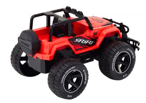 Radiovadāmā mašīna ar pulti Off-Road Car Red