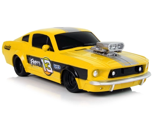 Radiovadāmā mašīna ar pulti Sports Car Classic 1:20 Yellow Pilot
