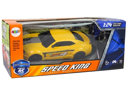 Radiovadāmā mašīna ar pulti Sports Car Yellow