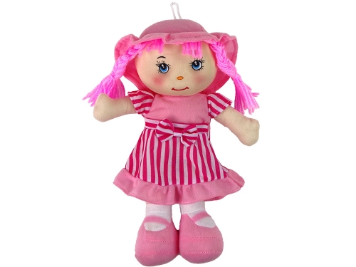 Rag Doll Huggable Pink Striped 28 cm
