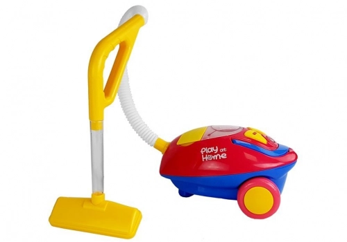 Red-Yellow Battery Operated Vacuum Cleaner with Lights and Sound