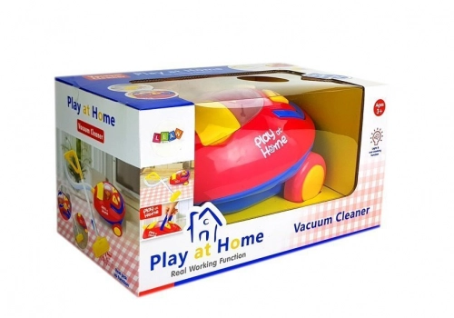Red-Yellow Battery Operated Vacuum Cleaner with Lights and Sound