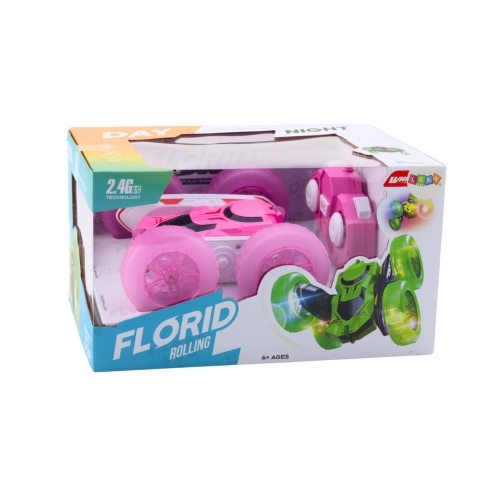 Remote Control Stunt Car RC 360° Pink