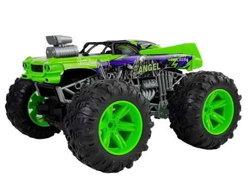 Remote Controlled Terrain Car 1:14 2.4G RC Green Big Wheels