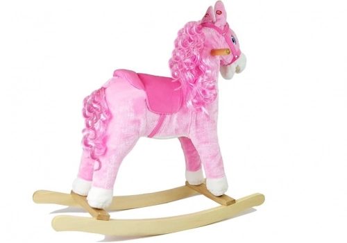 Rocking Horse 74cm Pink