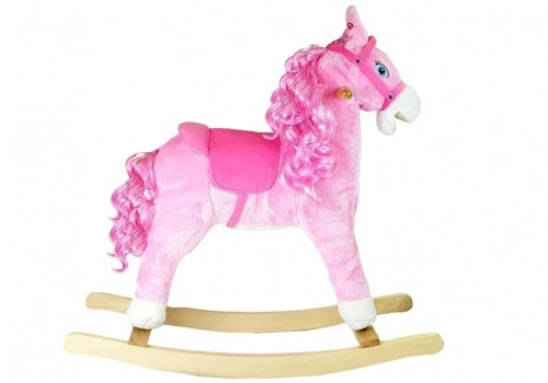 Rocking Horse 74cm Pink