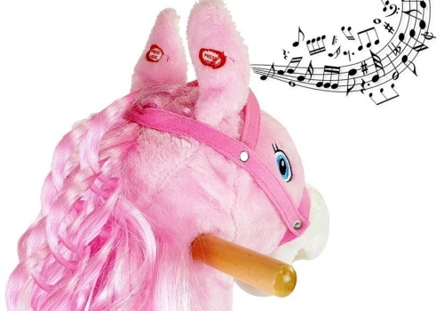 Rocking Horse 74cm Pink