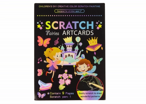 Scratch Coloring Book For Children Fairy