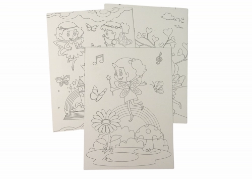 Scratch Coloring Book For Children Fairy
