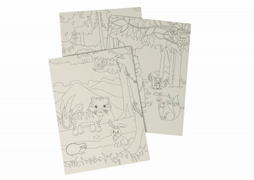 Scratch Coloring Book For Kids ZOO Animals