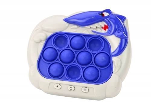 Sensory Game Pop-It Console Shark Lights Sounds Blue