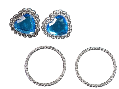 Set for Little Princess Blue Crown Carnival Ball + Accessories.
