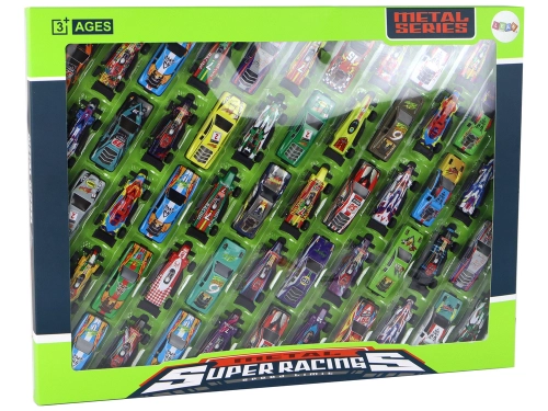 Set of 50 pieces of springs, colorful toy cars