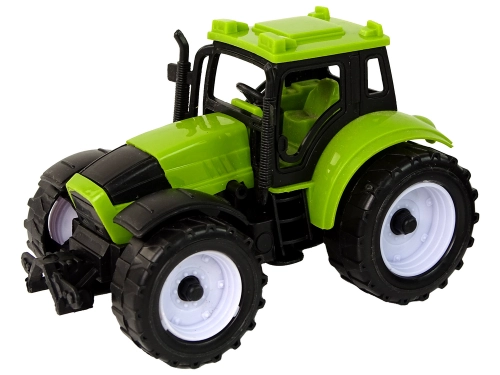Set of Agricultural Tractors Farm 4 Colorful Pieces