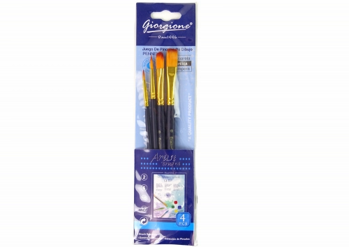 Set of Artist Brushes 4 Shapes