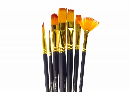 Set of Artist Brushes 7 Shapes